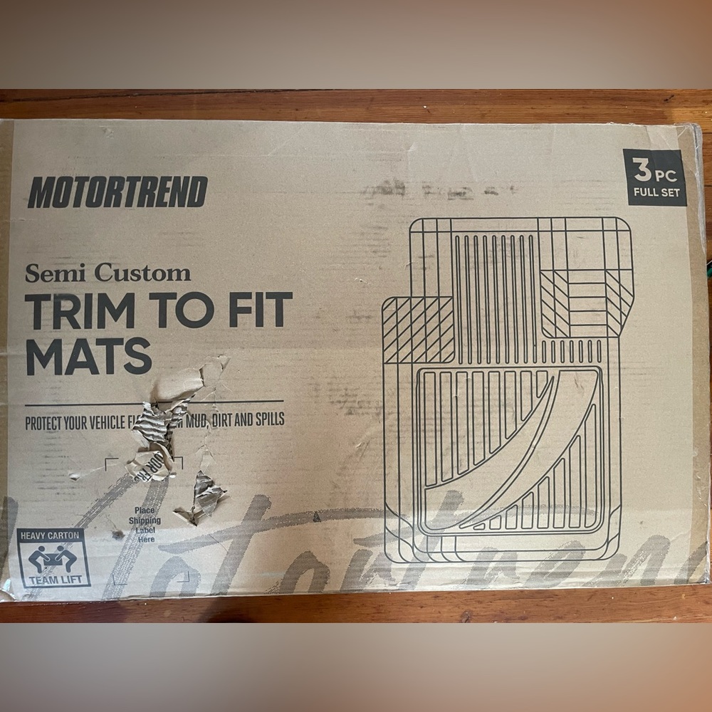 NEW - Motor Trend FlexTough Advanced Beige Rubber Car Floor Mats